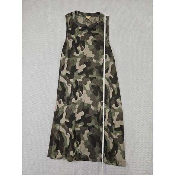 True Craft Dress Womens XL Camoflauge Sleeveless Ribbed Tshirt Dress - Picture 3 of 8